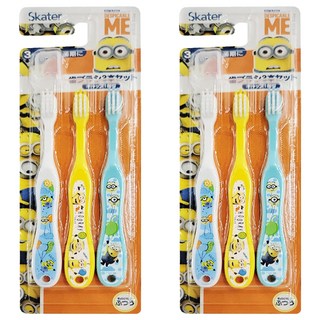 Skater 兒童牙刷 3~5歲, 小小兵, 3支, 2組