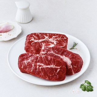 미국산 초이스 부채살 스테이크용 (냉장), 1kg, 1개