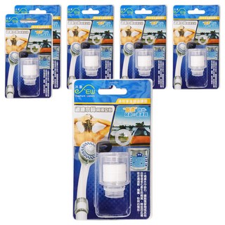 Elephant Waters 沐象 通用蓮蓬頭過濾器 5微米精度PP棉過濾 有效去除雜質 透明外罩設計, 0330C, 6個