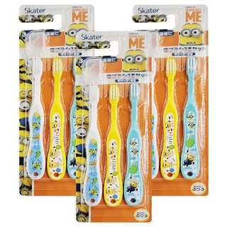 Skater 兒童牙刷 3~5歲, 小小兵, 3支, 3組