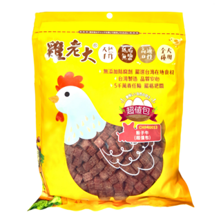 雞老大 骰子牛零食 超值包 犬用 100%新鮮雞肉 低脂肪 天然無鹽 台灣製造, 骰子牛, 300g, 1包