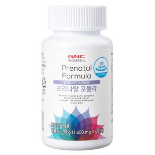 GNC 프리나탈 포뮬라 멀티비타민 99g, 60정, 1개