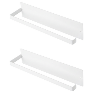 冰箱磁吸式廚房紙巾架, 白色, 25.5 x 6 x 6.5cm, 2個