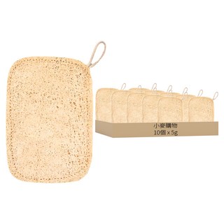 小麥購物 絲瓜絡洗碗刷 G689 10 x 7cm 5g, 1組, 10個