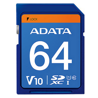 ADATA 威剛 Premier SDXC UHS-I U1 記憶卡, 64GB, 1個