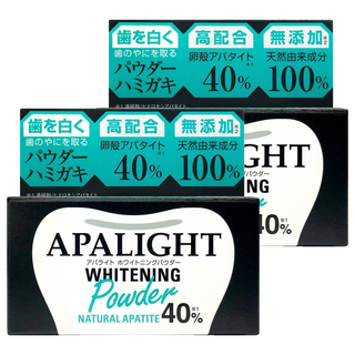 APALIGHT 潔白牙粉 含40%天然蛋殼磷灰石, 26g, 2盒