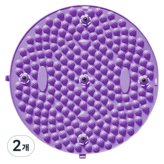 Onetique 圓形足部按摩指壓墊 37cm, 紫色, 2個