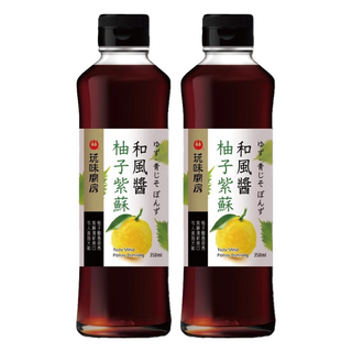 萬家香 玩味廚房 柚子紫蘇和風醬, 無油配方, 350ml, 2瓶
