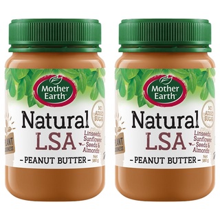Mother Earth 紐西蘭 天然LSA花生醬 亞麻籽 葵花籽 杏仁 無添加糖 5星健康認證, 380g, 2罐