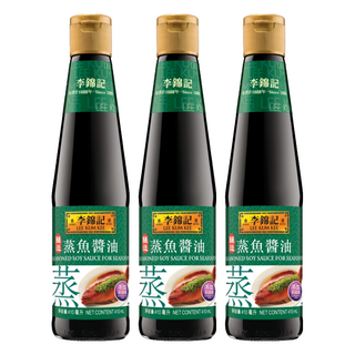 李錦記 蒸魚醬油, 410ml, 3瓶