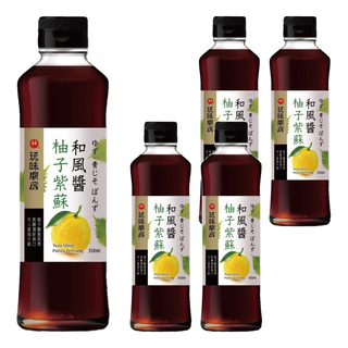 萬家香 玩味廚房 柚子紫蘇和風醬, 無油配方, 350ml, 5瓶