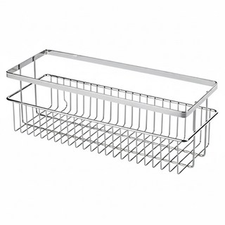 spider loc 免鑽孔浴室置物架附不鏽鋼壁掛勾 銀色, 335 x 112 x 120mm, 1個