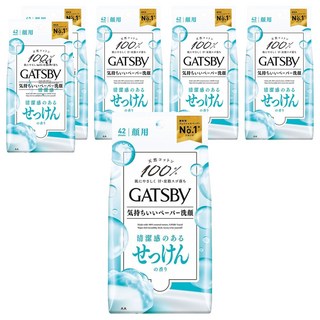 GATSBy 涼感濕紙巾 皂香型, 6包