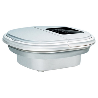 Smart bearing 智慧魔力 折疊遙控恆溫泡腳機 機械按摩足底滾輪 加熱舒緩疲勞, ZXQ-777, 白色