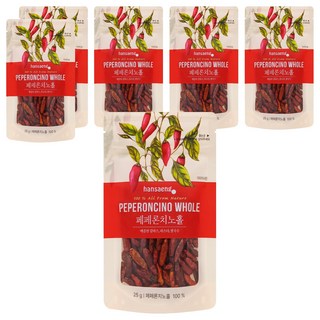 Hansaeng 整顆佩佩羅奇諾辣椒, 6個, 25g