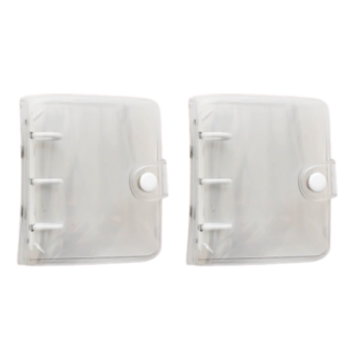 卡塔帕哈 透明活頁卡冊 卡片 偶像迷你專輯 小卡收納冊 單格 95 x 112 x 30 mm 2p, 白色