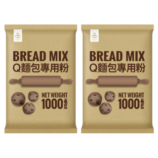 開元食品 Q麵包專用粉 烘焙食品 麵食 彈牙, 1kg, 2包