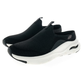 SKECHERS ARCH FIT 女款休閒鞋, 黑色, 採用Podiatrist認證足弓支撐, 舒適解決方案, 24.5cm, 149774BKR
