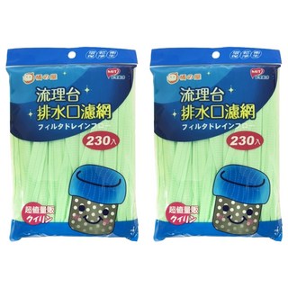 MIKA HOUSE 橘之屋 排水口濾網 230入, 2包, 1組