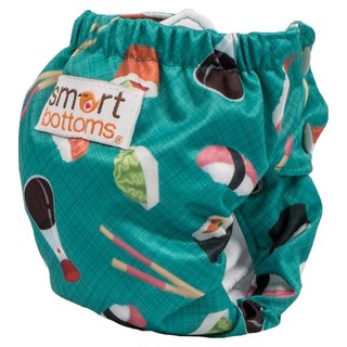 Smart Bottoms Diaper 2.0 新生兒布尿布 2.7-7.3 kg新生兒款, You're My Soy-Mate 藍色, 1件