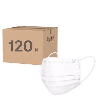明基 幸福物語 醫用口罩 成人平面(175 x 95mm), 無暇白, 30個裝, 4盒