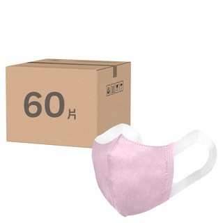 順易利 成人3D立體醫用口罩 13 x 12.5cm 12歲以上, 30片, 粉色, 2盒