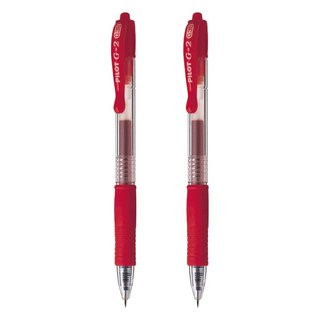 PILOT 百樂 G-2 0.38中性筆, 好握好寫，久寫不易疲勞, 紅色, 2支