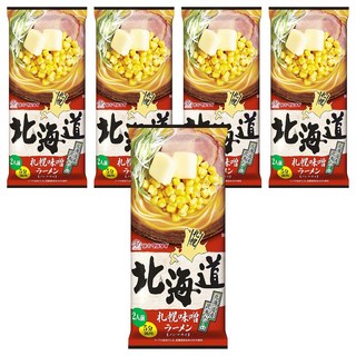 MARUTAI 丸太 北海道札幌味噌拉麵 2人份 216g, 5個