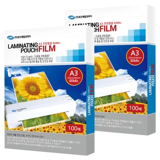 로드메일코리아 고급형 코팅필름 코팅지 80mic, A3, 200개