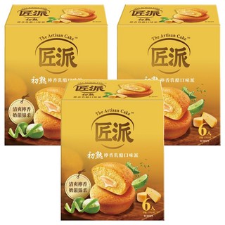 匠派 初熟檸香乳酪口味派/蛋糕 6個, 114g, 3盒