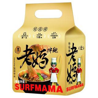 老媽拌麵 香菇炸醬 4包, 特選芝麻油, 油蔥提味, 台灣香菇