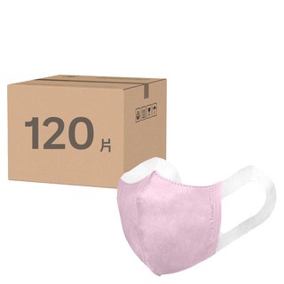 順易利 成人3D立體醫用口罩 13 x 12.5cm 12歲以上, 30片, 粉色, 4盒
