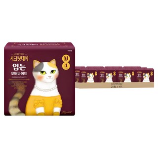 secretday 韓國原裝進口 夜用褲型衛生棉, M, 4片, 25包