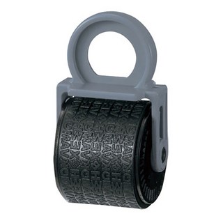 PLUS 普樂士 IS-004CM 迷你滾輪個人資料保護章卡匣, 1個, 黑色