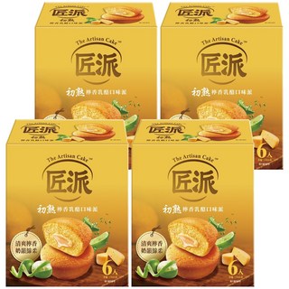 匠派 初熟檸香乳酪口味派/蛋糕 6個, 114g, 4盒