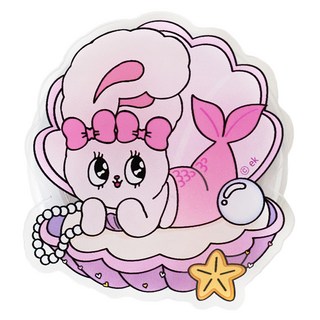 VICXXO 角色聯名 MagSafe 設計手機支架 智慧手機支架, 1個, 艾絲樂小兔 美人魚蝴蝶結兔