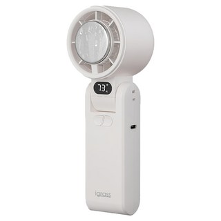 igrass 折疊制冷式強力靜音風扇, IGS057WT, 鵝卵白