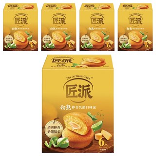 匠派 初熟檸香乳酪口味派/蛋糕 6個, 114g, 5盒