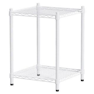dayneeds 日需百備 輕型烤漆二層架 鐵力士架/收納層架/鞋架/展示架/層架/鐵架, 白色, 2層