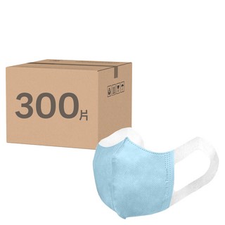 順易利 成人3D立體口罩寬耳帶 L, 50片, 藍色, 6盒