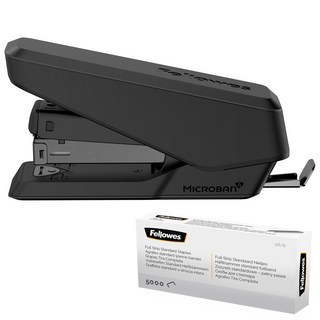 Fellows Easy Press 半訂書機 LX840 + 墊片 5000p, 1套, 黑色(訂書機)