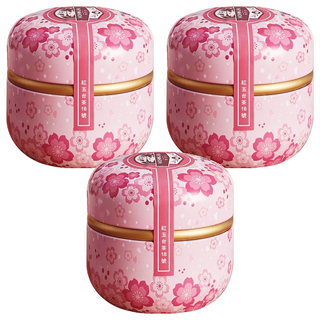 HOHOCHA 喝喝茶 紅玉台茶18號 小福罐, 粉色櫻花茶葉罐, 20g, 1入, 3罐