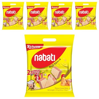 麗芝士 nabati 起司威化餅 414g (23 g x 18包), 5袋