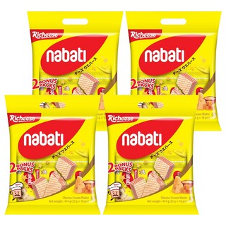 Nabati 麗芝士 起司威化餅 入口即化濃厚起司風味, 414g, 4袋