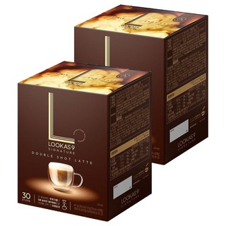 LOOKAS9 雙倍濃縮拿鐵, 14.9g, 2盒, 30包