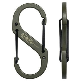 CARGO container s型雙向登山扣 中 綠, 55 x 27 x 3.5mm, 綠色, 1個