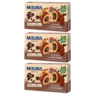 MiSURA 巧克力夾心全麥可頌麵包, 3盒, 308g