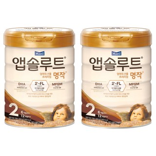 앱솔루트 엄마의 선물 프리미엄 명작 분유 2단계, 800g, 2개