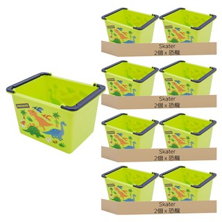 Skater 小物收納籃, 恐龍, 8個