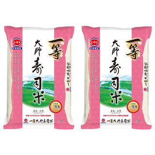 三好米 一等大師壽司米, 一等米, 2.5kg, 2包